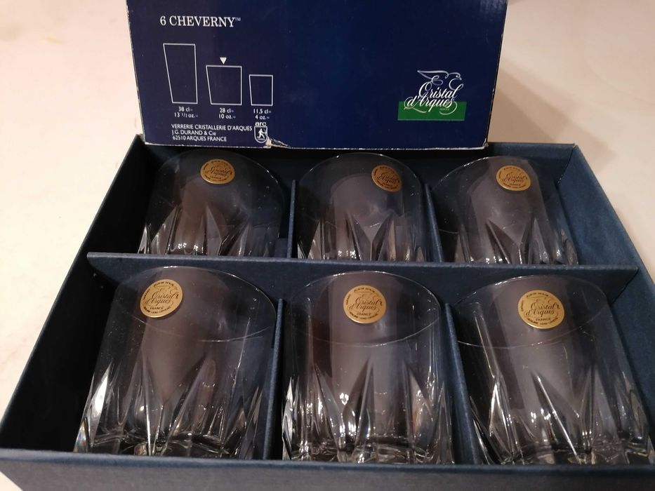 Copos de whiskey Cristal D'Arques, coleção Cheverly novos