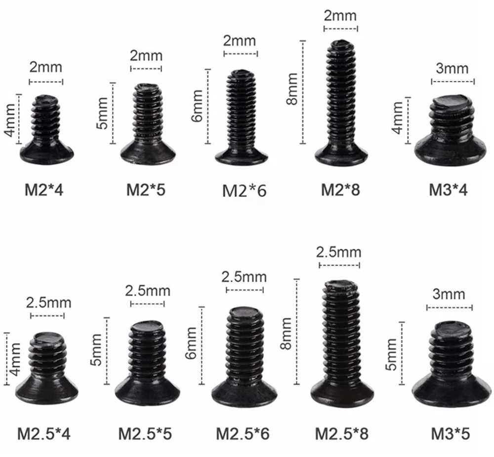 Винтики, болтики, винты, болты для ноутбука +инструменты (Набор 500шт)