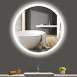 Habison Okrągłe lustro ścienne LED, 70cm
