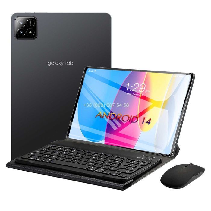 Планшет 8-128GB/ 14 android / Клавiатура, миша, чохол, стiлус