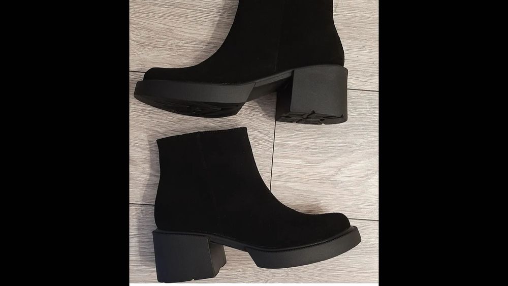 Ботильйони 39 розмір натуральна замша