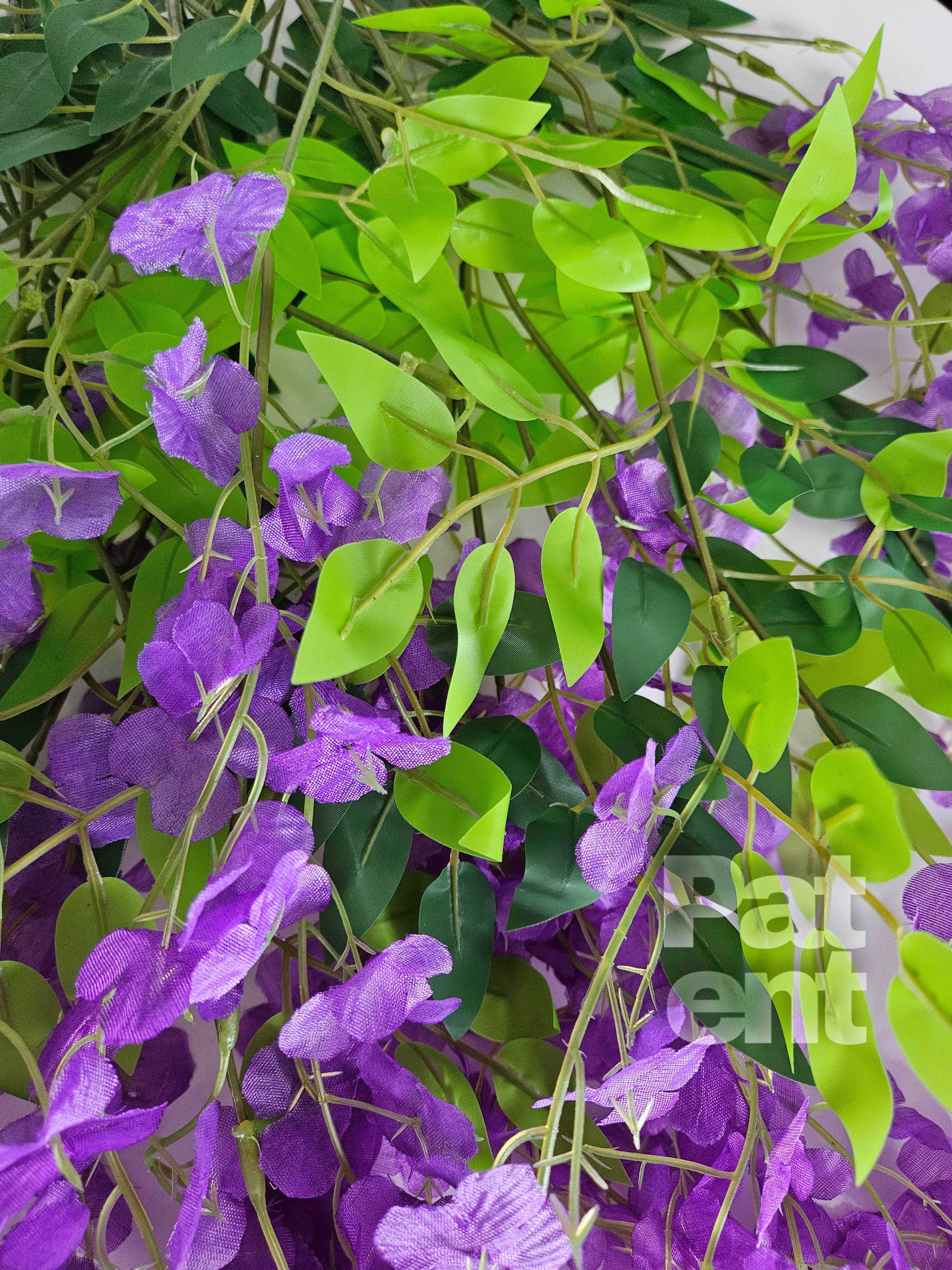 Wisteria fioletowa glicynia sztuczna girlanda dekoracja 12 sztuk