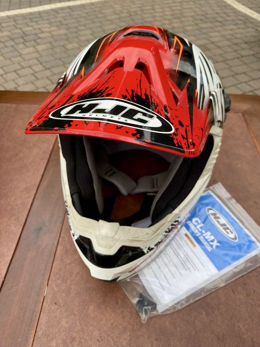 Kask HJC rozmiar s + ochraniacze