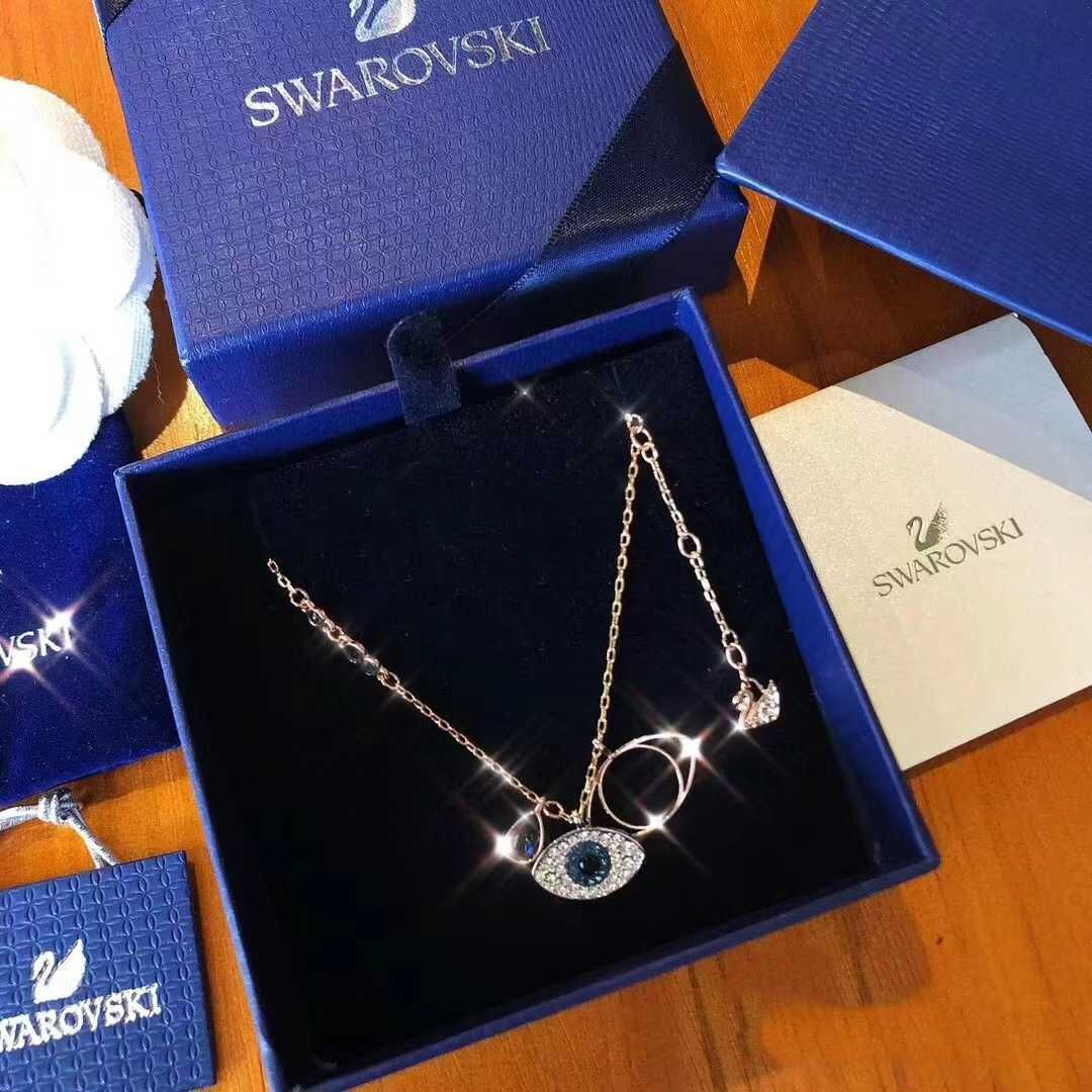 Swarovski Swa Symbol Naszyjnik damski niebieski