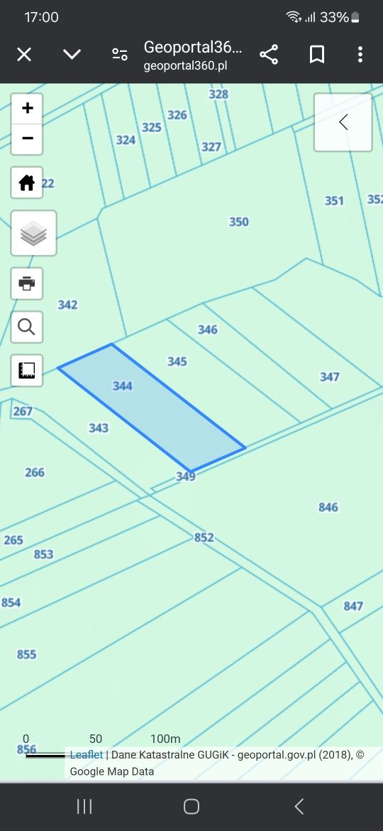 Działka rolna 4400 m2 , m.Borsukówka