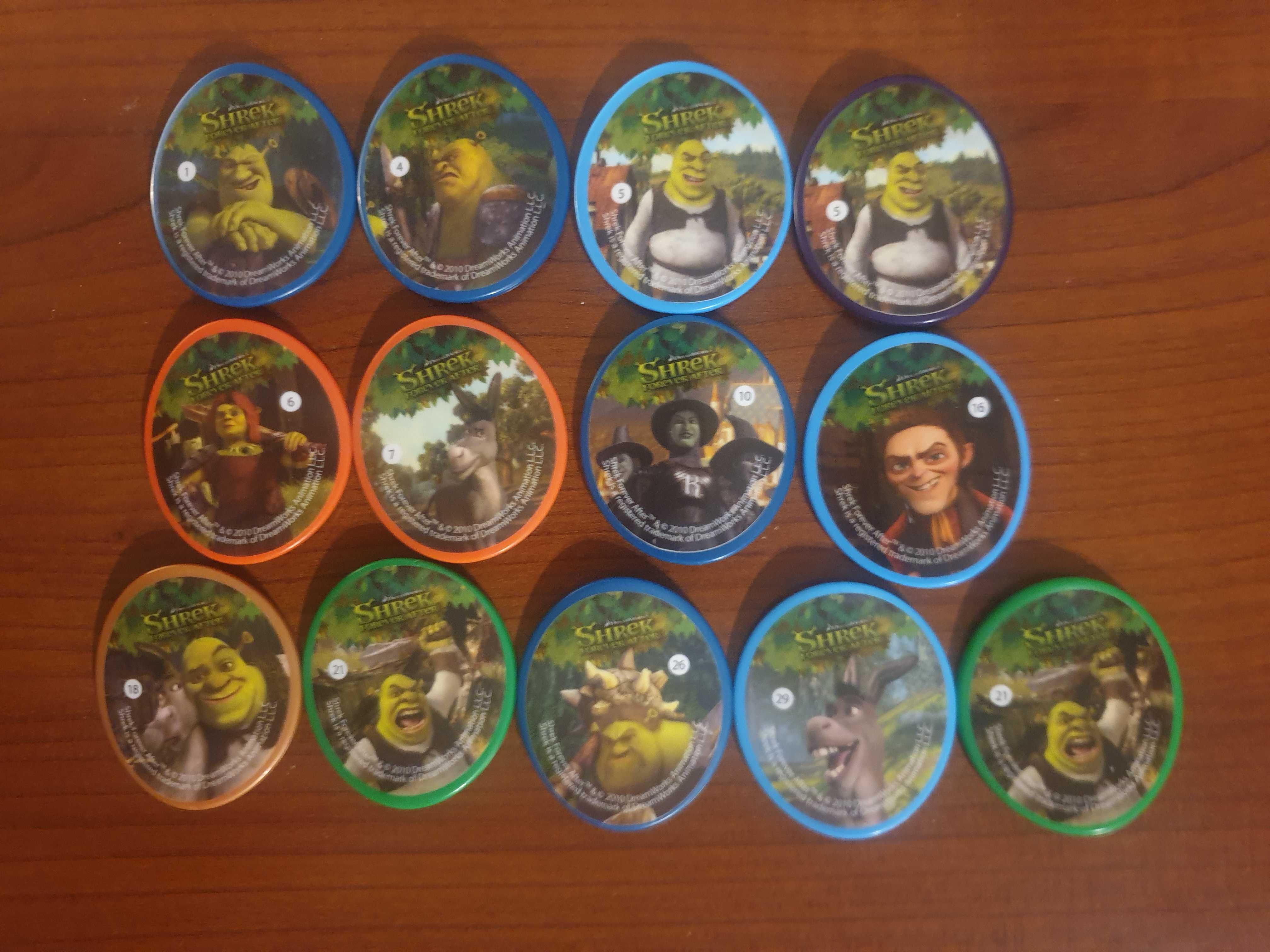 Tazo Żetony Shrek Cheetos 13 sztuk