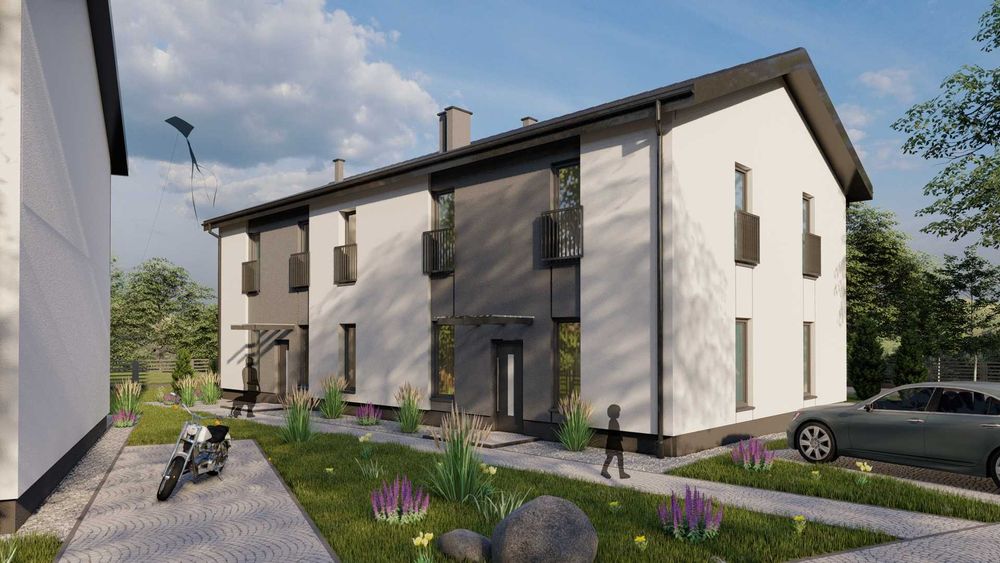 Domy w zabudowie bliźniaczej Bierkowice 145 m2