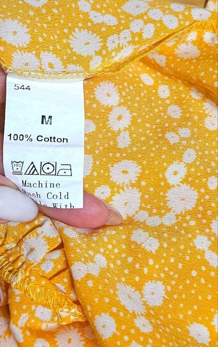 Хлопковое длинное платье в цветочный принт Shein, р. S/M