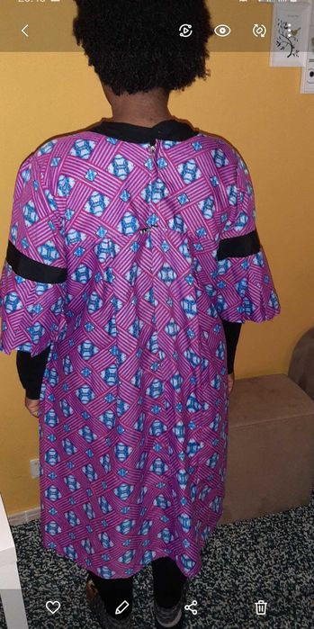 Vestido 42/44 Tecido Africano Usado 2Vez Entrego Alfragide