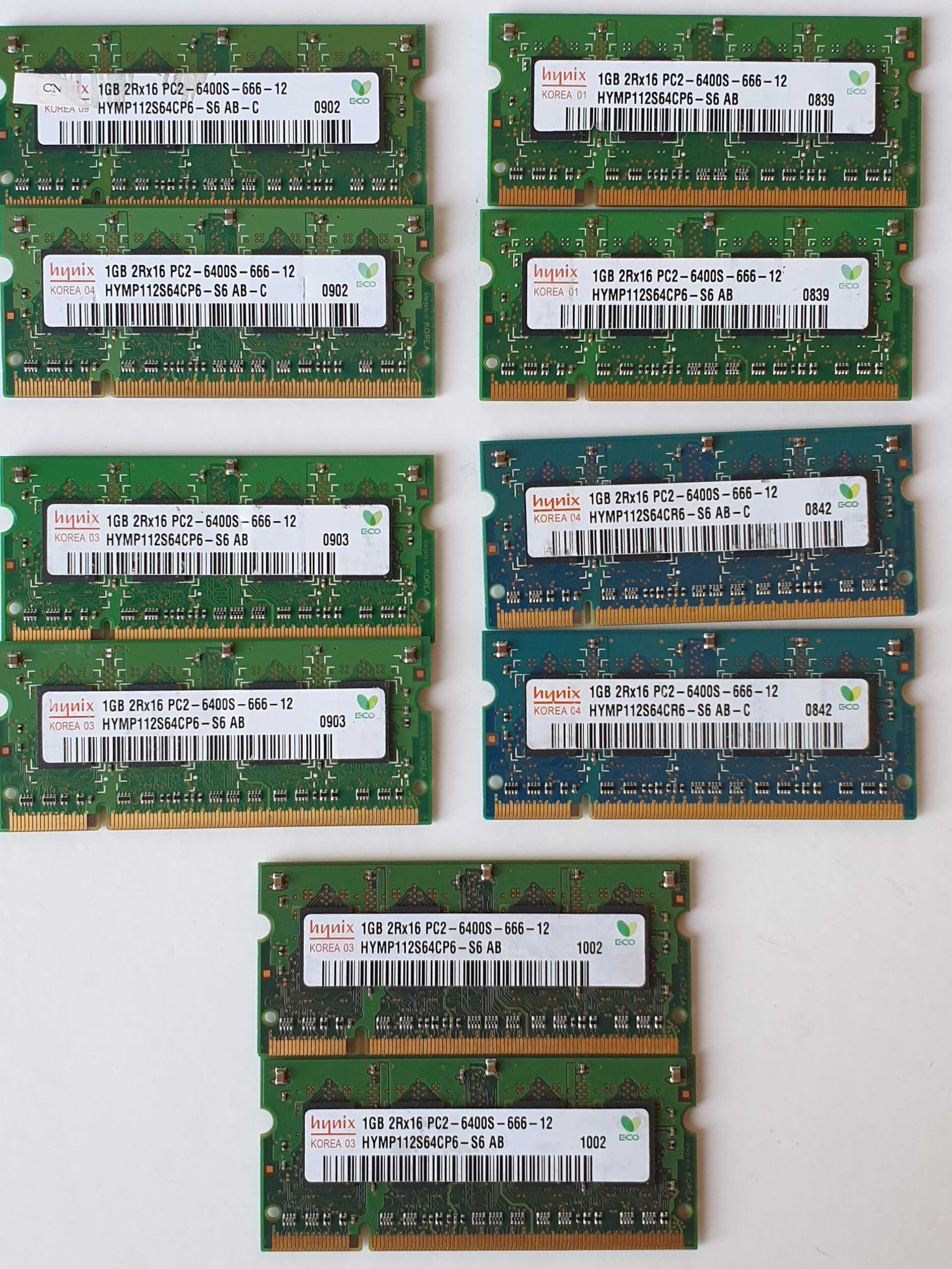 hynix 1GB 2Rx16 PC2 6400S 666 12 DDR2 пара