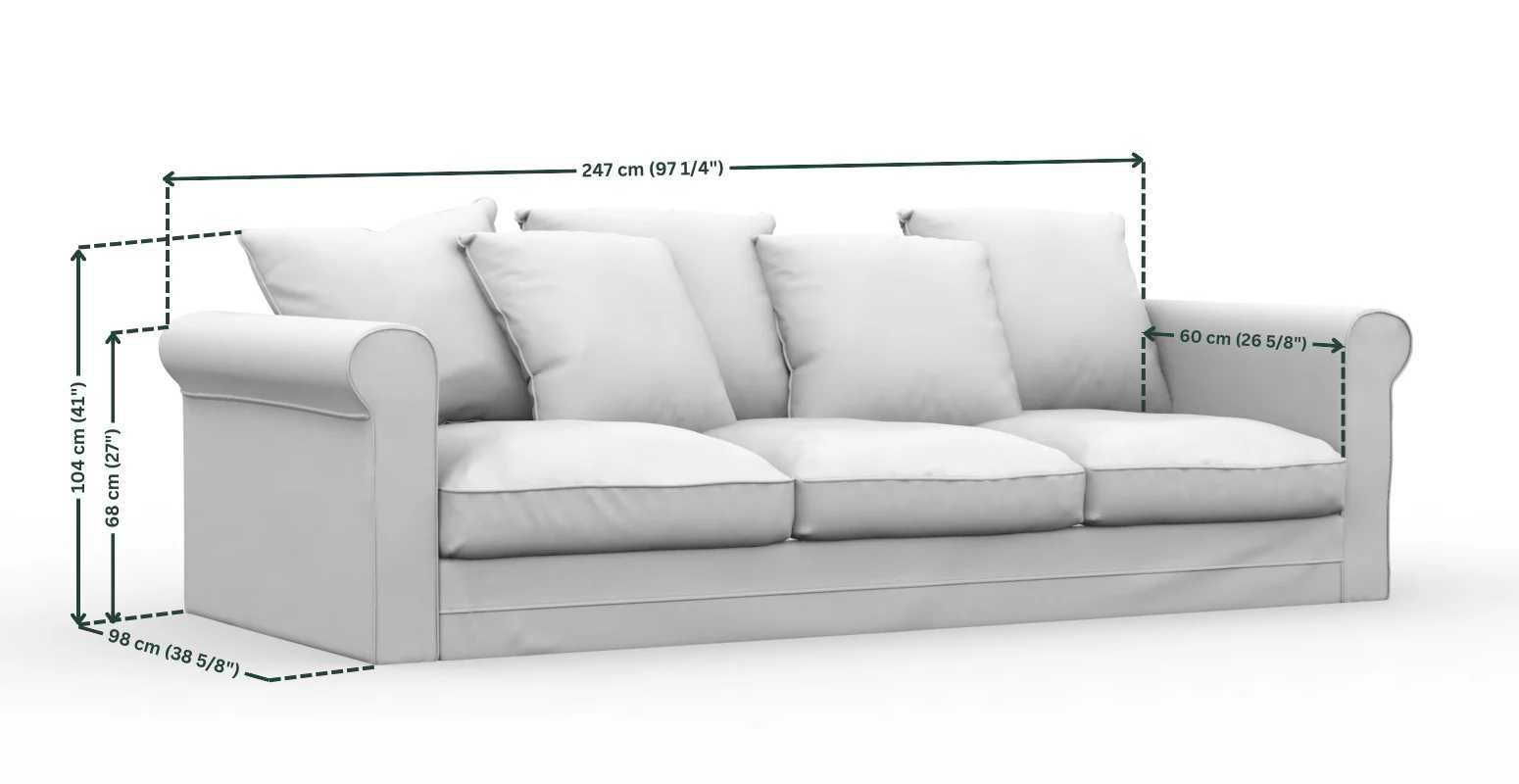 GRÖNLID 3-lugares IKEA Sofa — Capas bege | Excelente estado | Oeiras