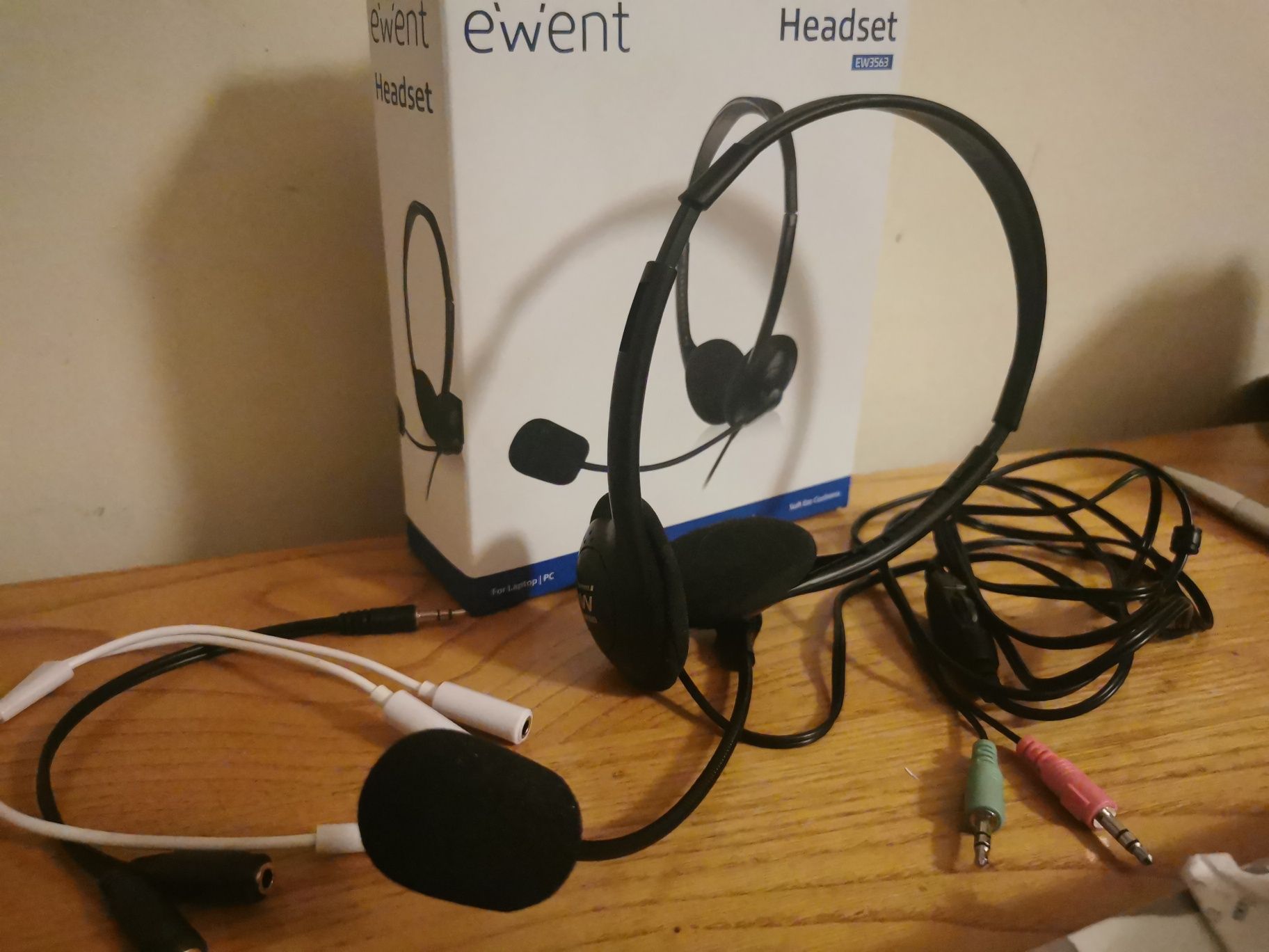 Headset e went + 2 adaptadores