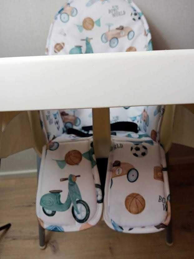 Wkładka, poduszka do krzesełka Antilop Ikea-przedłużany podnóżek