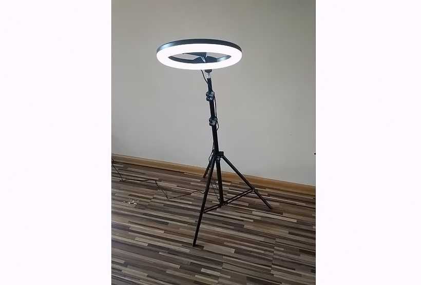 Лампа лед кільцева 30 см, і штатив 210 см. тримач для телефону, шарнир