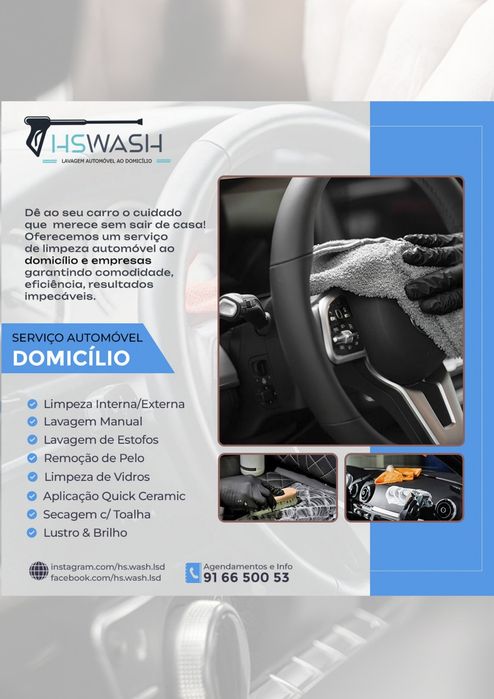 Lavagem automóvel domicílio  (Lousada)
