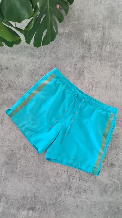 Krótkie spodenki Szorty Kąpielówki Calvin Klein.  Turkusowe. Rozmiar L
