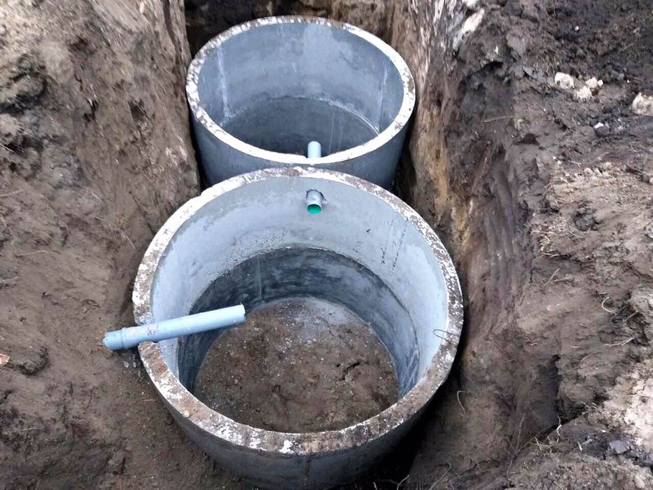 Кольца жб. Доставка, монтаж. Cептик из бетонных колец под ключ