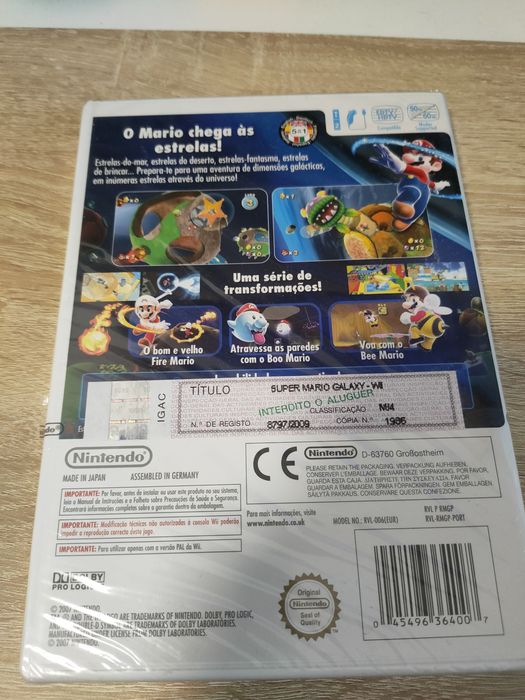 Mario party 8 e super mario galaxy selados