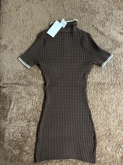 Платье рубчик zara 46-48 ,сукня шоколодного кольору,трендова сукня
