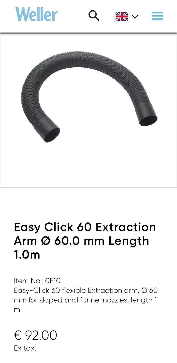 Extrator fumos soldadura Weller
