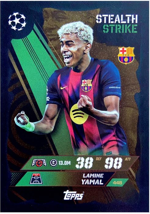 TOPPS Match Attack UCL 2025/26 448 STEALTH STRIKE YAMAL Barcelona