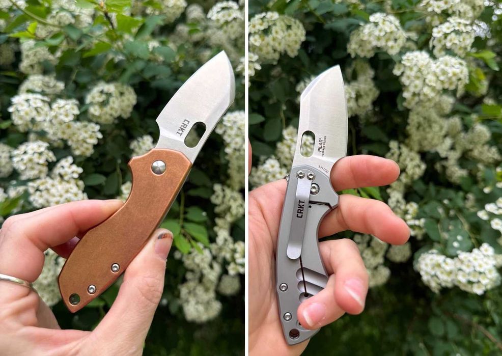Нож CRKT Pilar 2.4" Copper Frame Lock EDC Отличный подарок