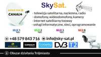 Sky Sat - "Serwis Montaż Anten i Systemów Bezpieczeństwa Internet SAT"