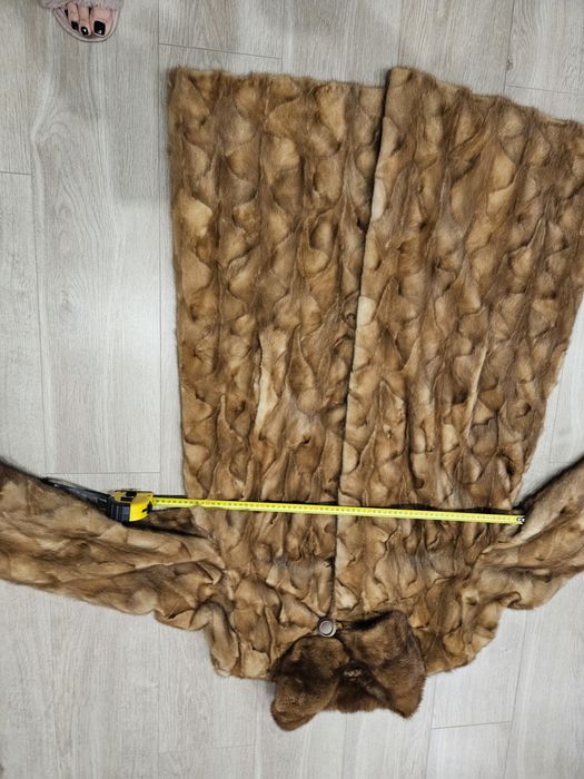 Piękne futro  z naturalnych norek