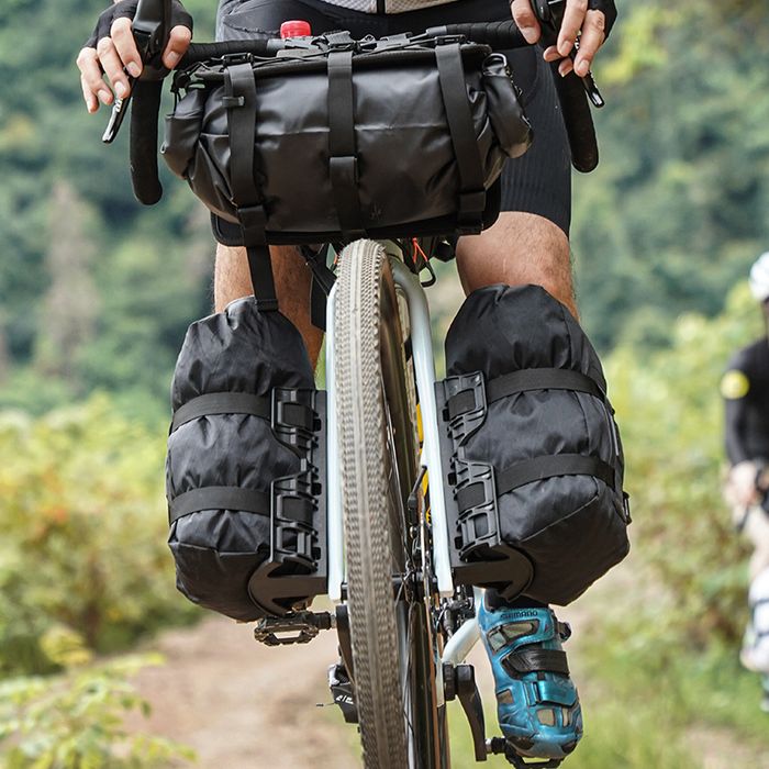 Sakwa Rowerowa Na Przedni Widelec Z Uchwytem Rhinowalk Bhd0013Bk 6,5L