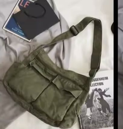 Сумка унисекс большая 2 цвета  в стиле харадзюку