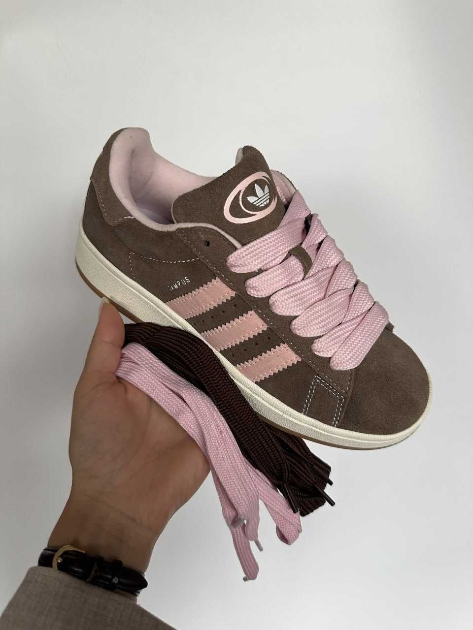 Женские кроссовки Adidas Campus 00s Brown Pink 36-41 Хит Осени 2023!