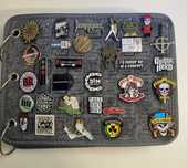 2/2 Pins de Bandas Rock Metal Filmes