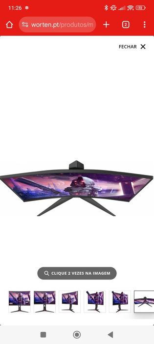 Monitor Curvo AOC C27G2U/BK VA 27" FHD 16:9 165Hz FreeSync