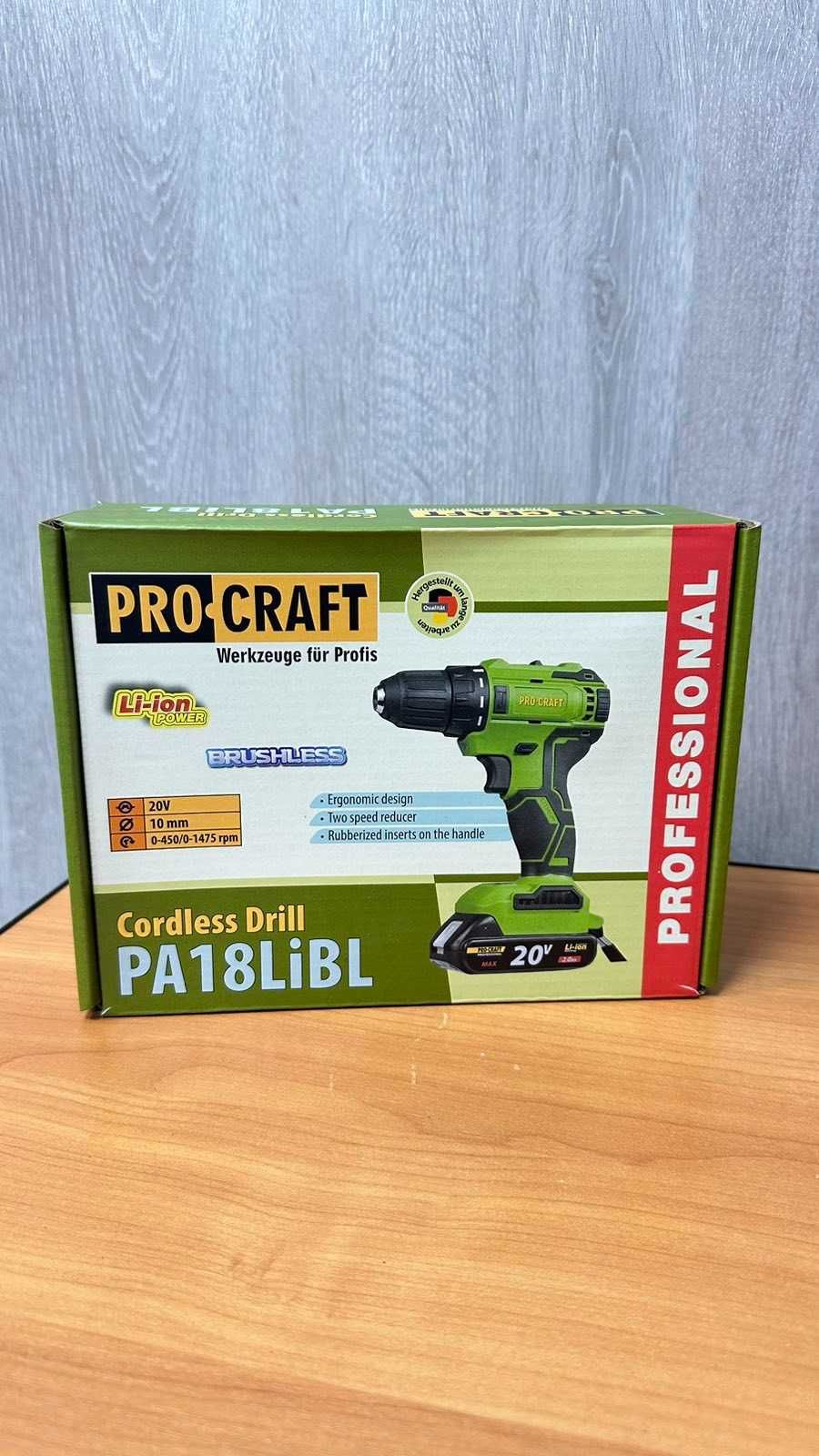 Шуруповерт Procraft PA18LiBL