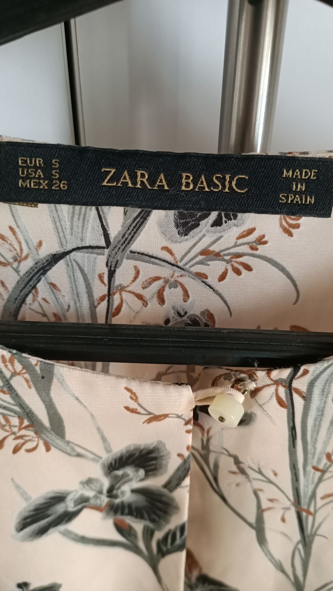 Sukienka Zara Basic w kwiaty S 36