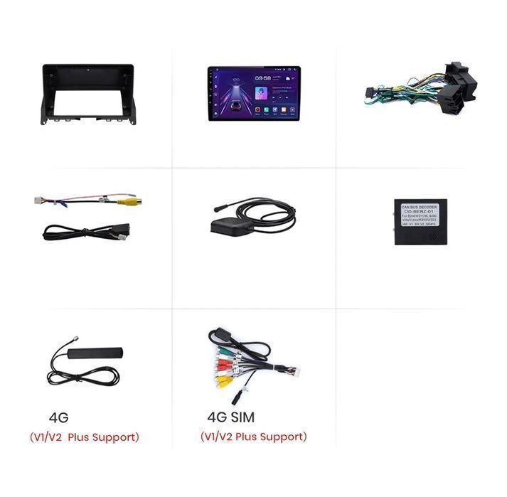 Radio Android nawigacja Mercedes C W204 S204 od 2006 - 2011, 2GB 64GB