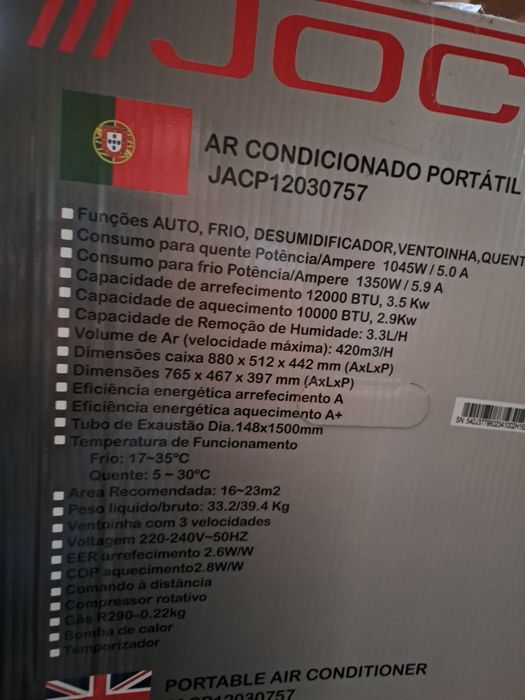 2 aparelhos de ar condicionado