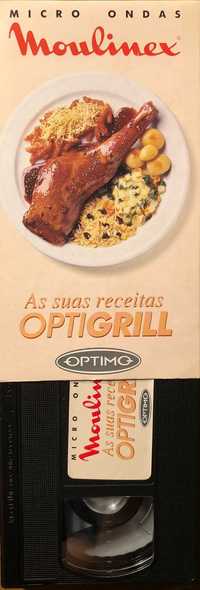 Cassete VHS receitas de Micro-ondas Moulinex Optigrill, por Alice Vera