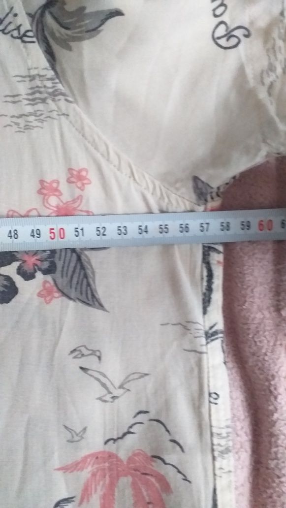 Koszula męska Vintage hawajska aloha lato upał