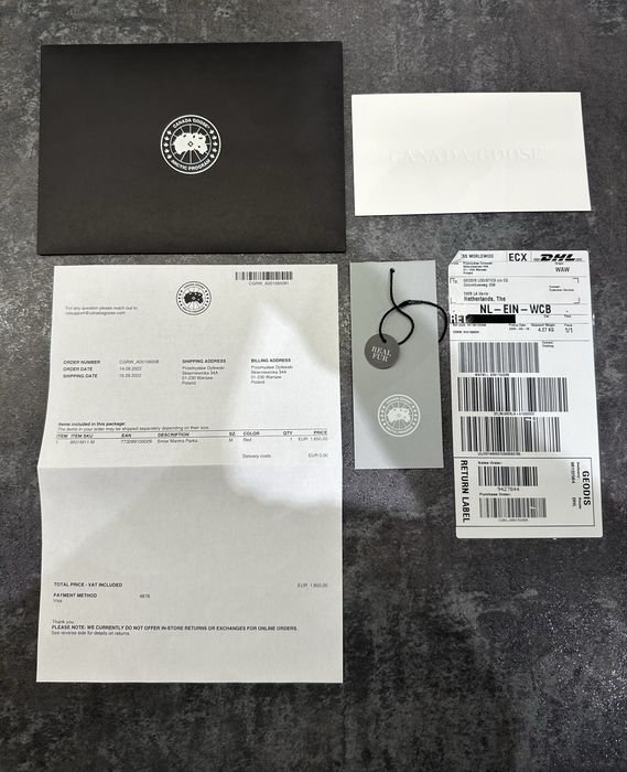 Canada Goose Snow Mantra Parka luksusowa kurtka zimowa