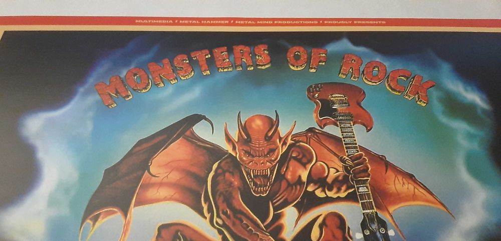 Monsters Of Rock 1991 Chorzów ACDC, Metallica, Motley Crue plakat