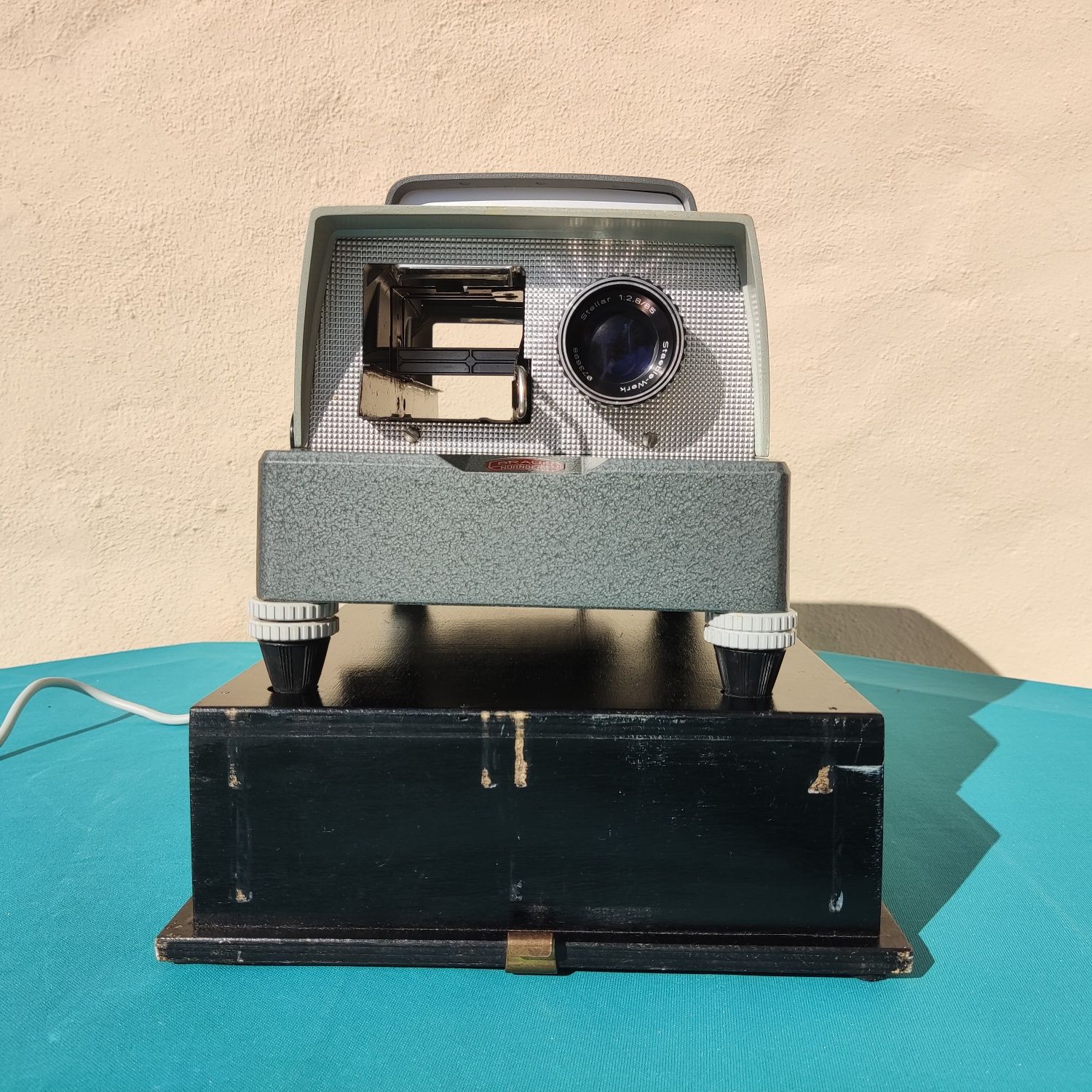 Projetor de Slides Braun Nurnberg Paximat S-500 Electric - Vintage