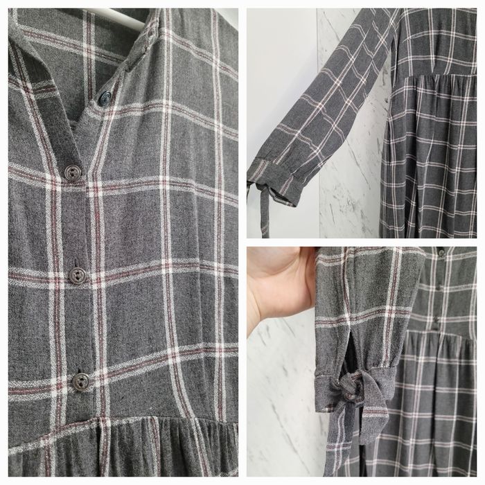 Sukienka 36 S w kratę ponadczasowa klasyk