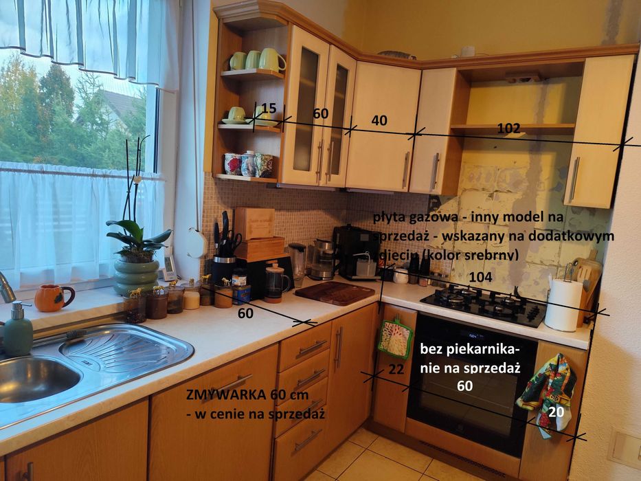 kuchnia na wymiar Zabudowa kuchenna z AGD sprawne - REZERWACJA!!!