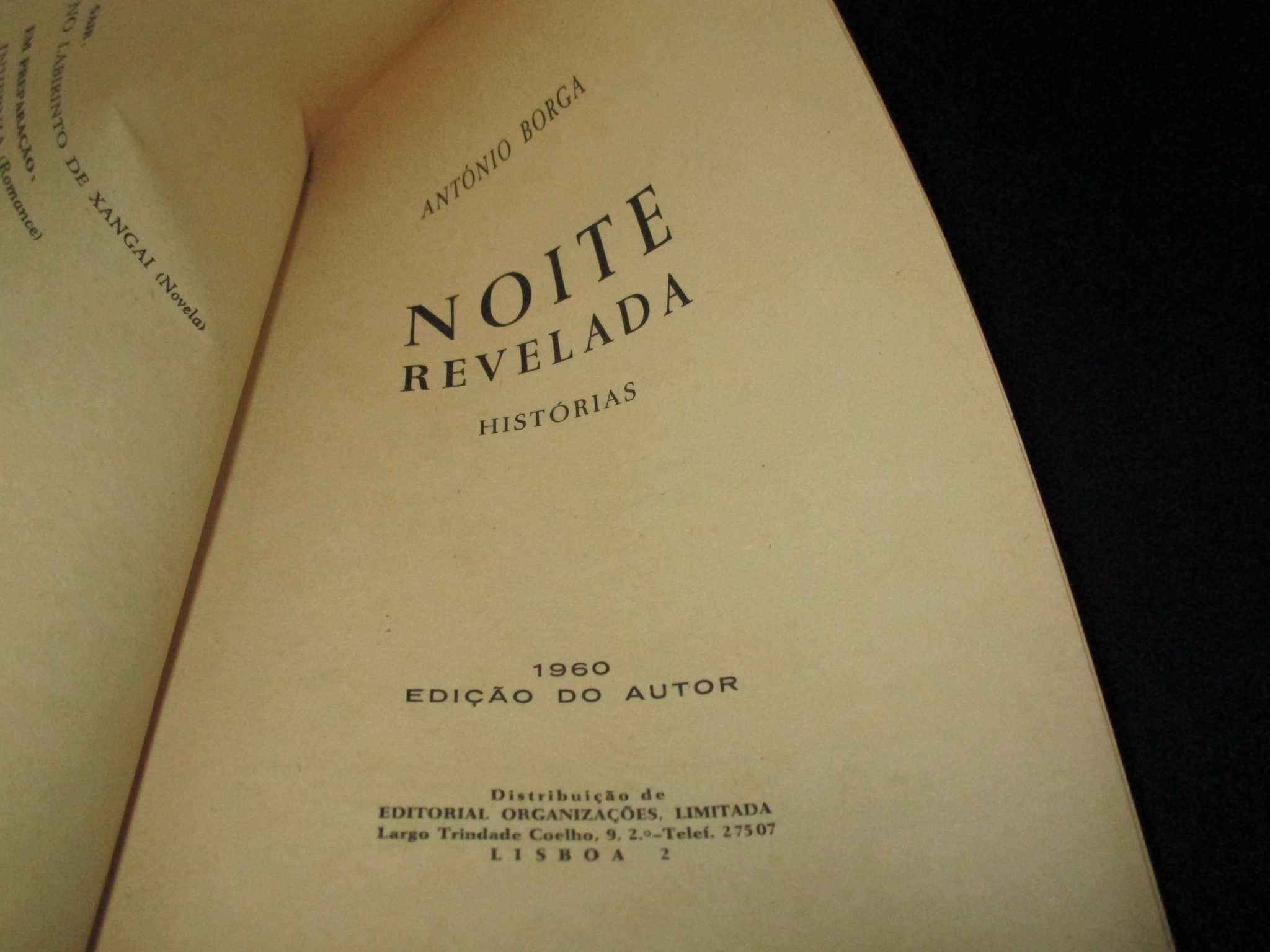 Livro Noite Revelada António Borga 1ª edição 1960