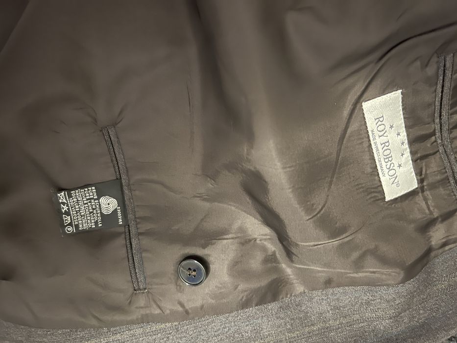 Męska unikatowa dwurzędowa marynarka wełniana Roy Robson vintage XL