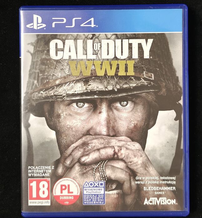 Call Of Duty WW2 PL Dubbing Gra CoD WWII na PS4 i PS5 BDB stan 3xPL