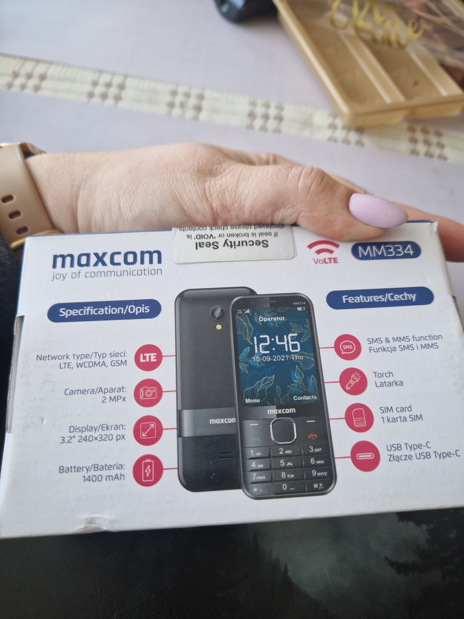 Telefon Klasyczny Maxcom MM334