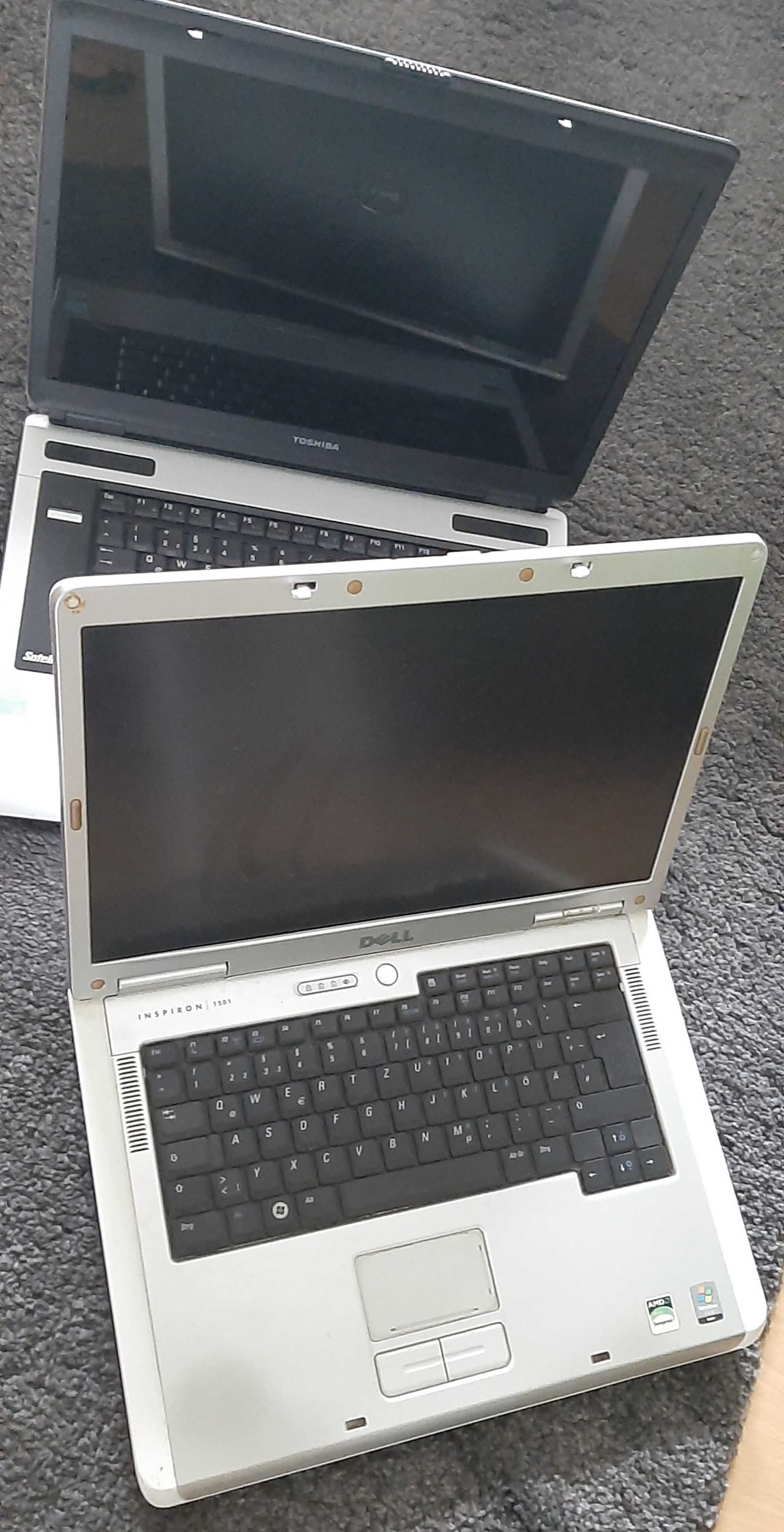 2 ноутбука - Dell inspiron +Toshiba satallite(Робочі + зарядні до них)