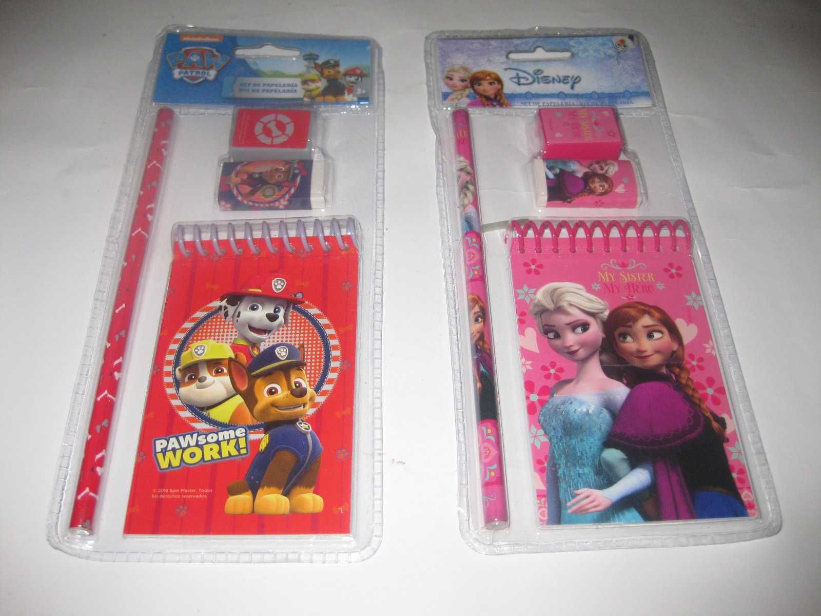 2 Kits Escolares/Paw Patrol e Frozen/Selados!